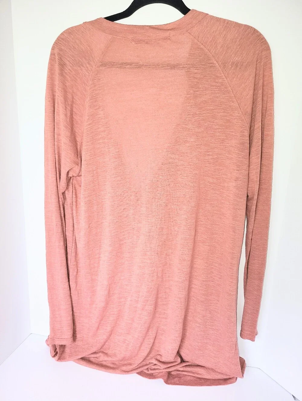 NWOT Free People Bow Chicka Wow Wow Rust Color Tunic Longsleeve Dress Large